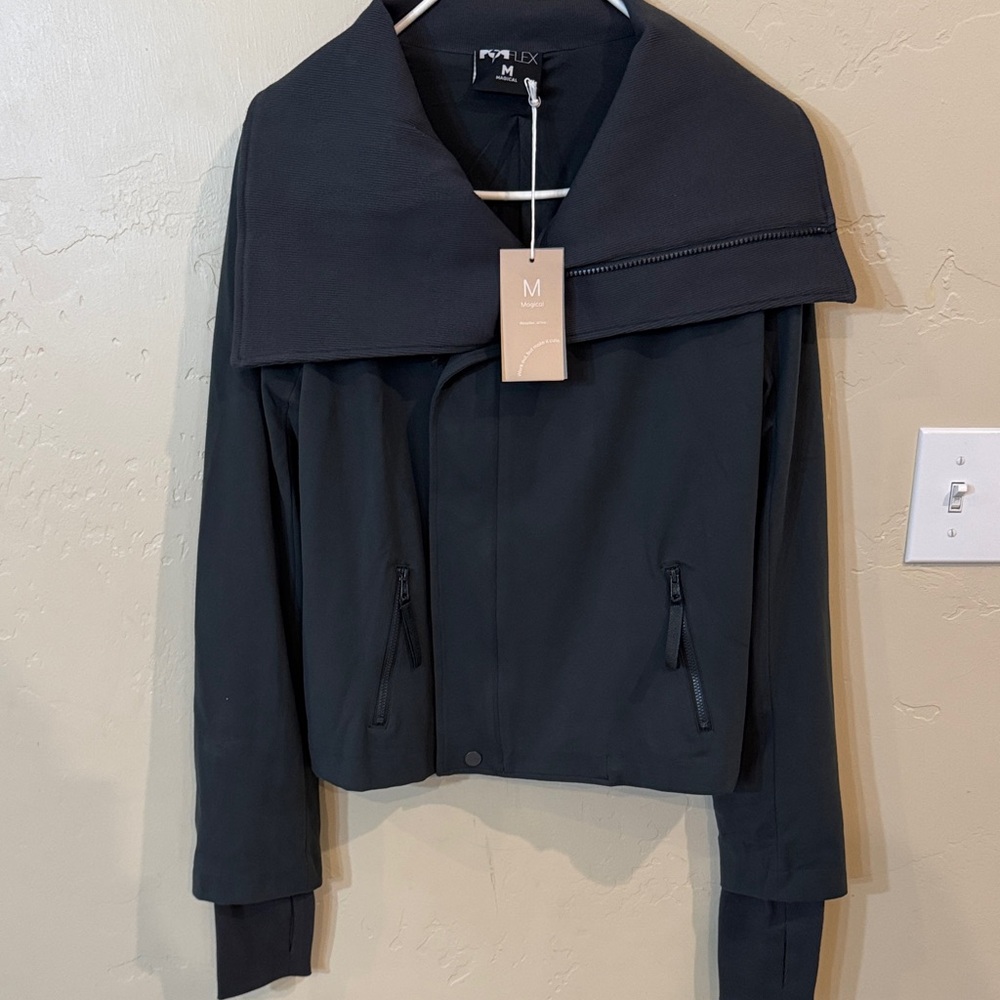 POPFLEX Women's Black Bomber Jacket